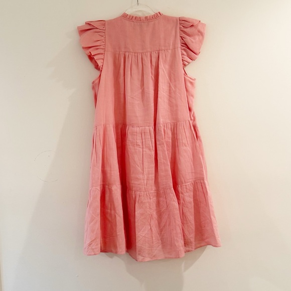 Sea New York Shannon Flutter Sleeve Button Down Dress - Picture 5 of 10